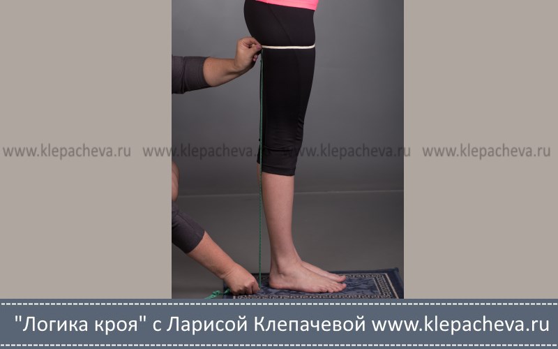 Как снимать мерку Высота подъягодичной складки Впс