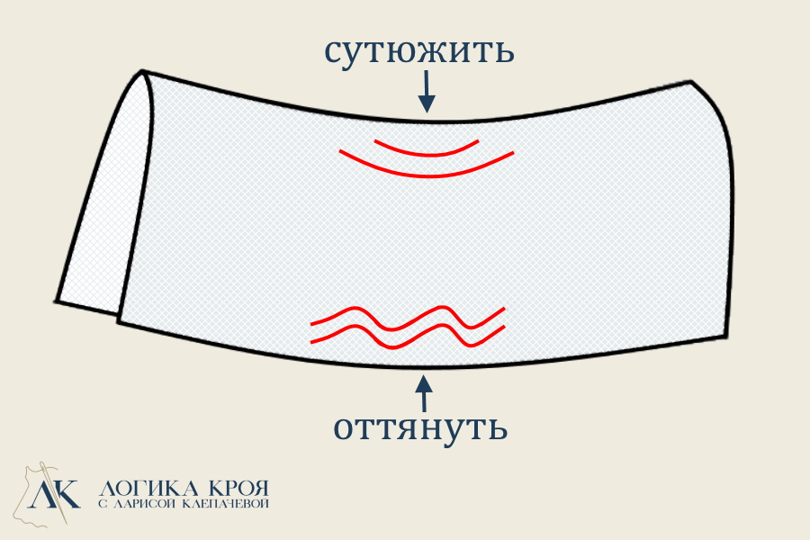 оттянуть это как сутюжить это как