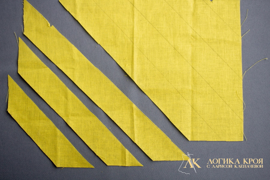 раскрой косой бейки