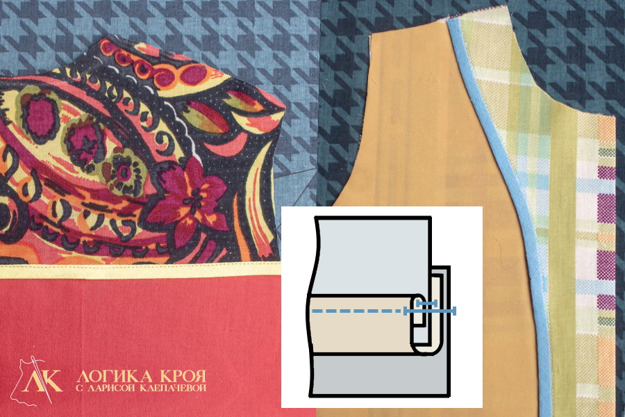 Окантовочный шов с одним открытым срезом