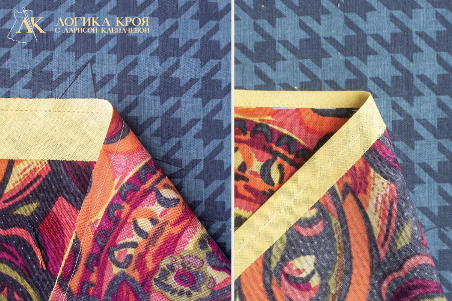 Окантовочный шов с одним открытым срезом