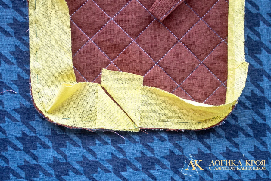 Как красиво замкнуть окантовочный шов