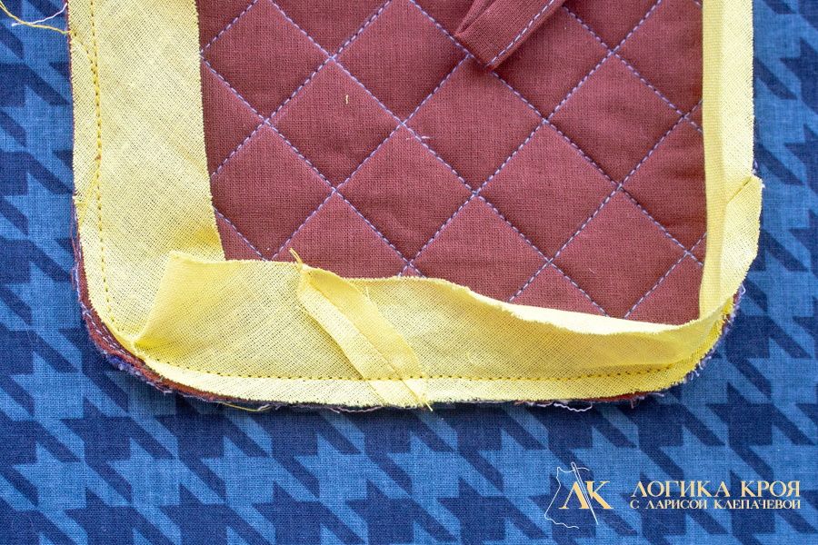 Как красиво замкнуть окантовочный шов