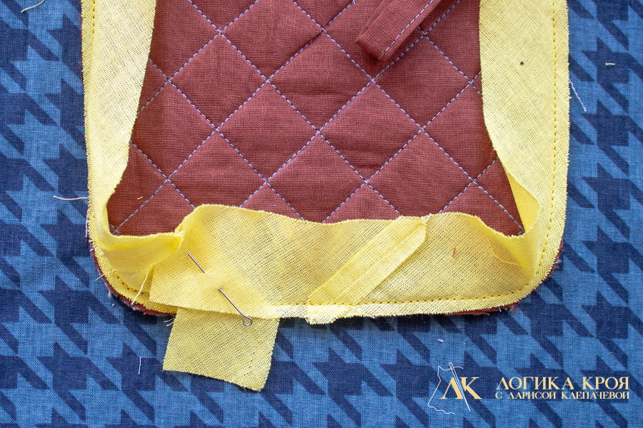 Как красиво замкнуть окантовочный шов