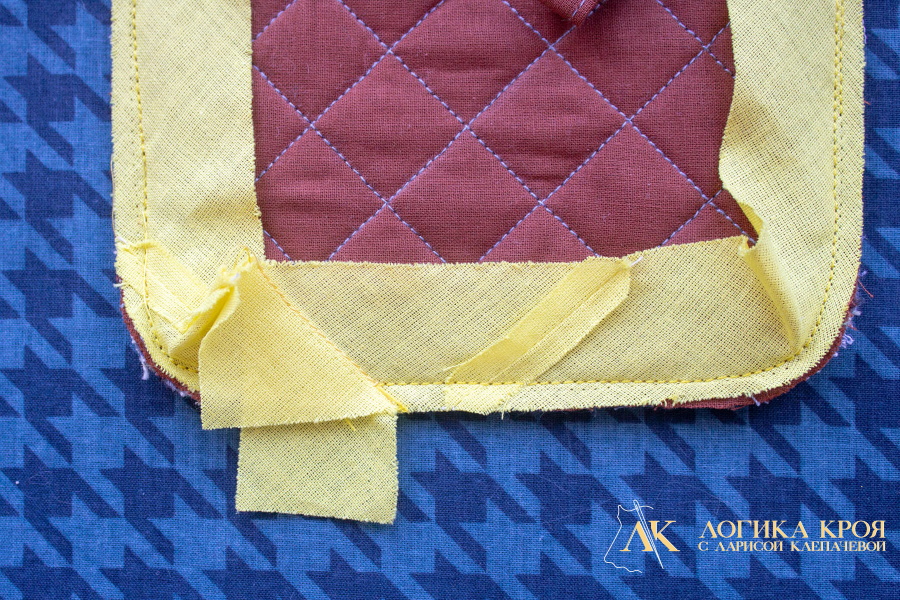 Как красиво замкнуть окантовочный шов